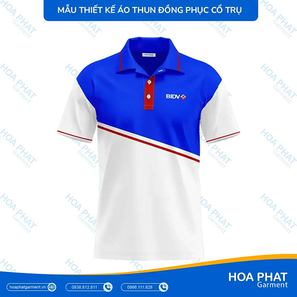 Áo thun đồng phục cổ trụ - May Mặc Hòa Phát - Công Ty TNHH Sản Xuất Thương Mại May Mặc Hòa Phát