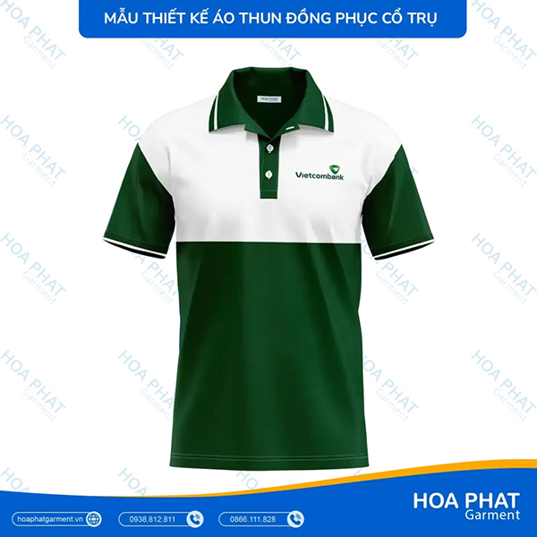 Áo thun đồng phục cổ trụ - Đồng Phục Hòa Phát - Công Ty TNHH Sản Xuất Thương Mại May Mặc Hòa Phát