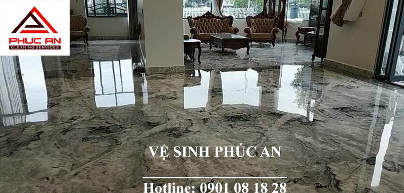 Dịch vụ đánh bóng, phục hồi sàn đá - Vệ Sinh Công Nghiệp Phúc An - Công Ty TNHH Vệ Sinh Công Nghiệp Phúc An