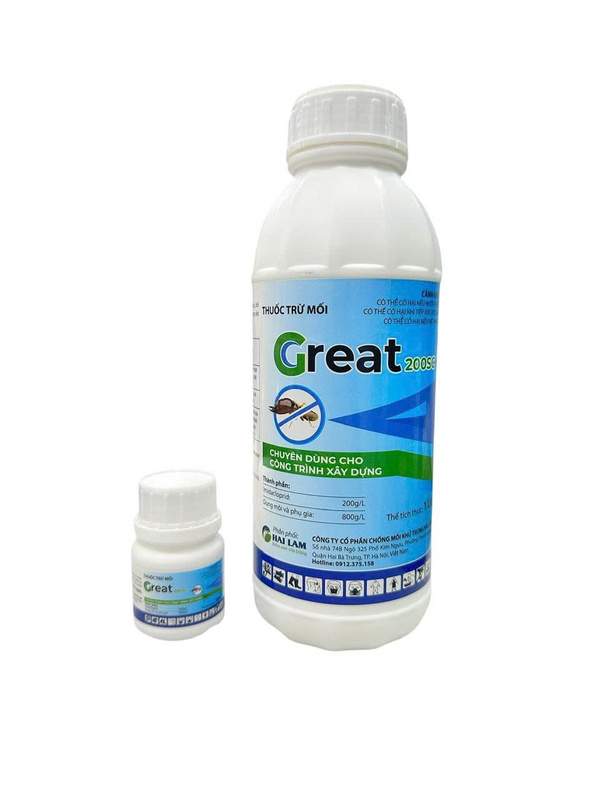 Thuốc trừ mối Great 200SC - Trừ Mối Khử Trùng Hải Lâm - Công Ty Cổ Phần Chống Mối Khử Trùng Hải Lâm