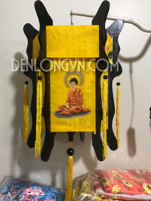 Đèn lồng gỗ lục giác Đức Phật Thích Ca - Đèn Lồng Tuổi Ngọc - Cơ Sở Sản Xuất Đèn Lồng Hội An