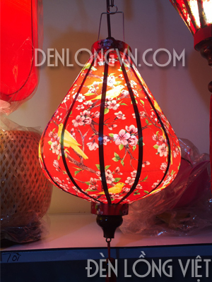 Đèn lồng vải phi hoa đào - Đèn Lồng Tuổi Ngọc - Cơ Sở Sản Xuất Đèn Lồng Hội An