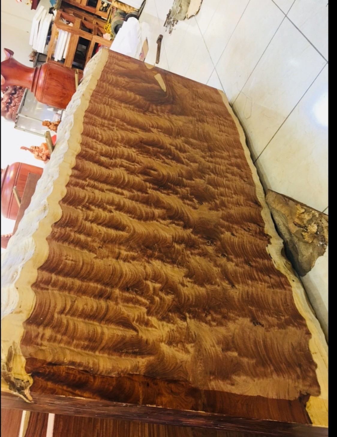 Mặt bàn ăn gỗ Hương