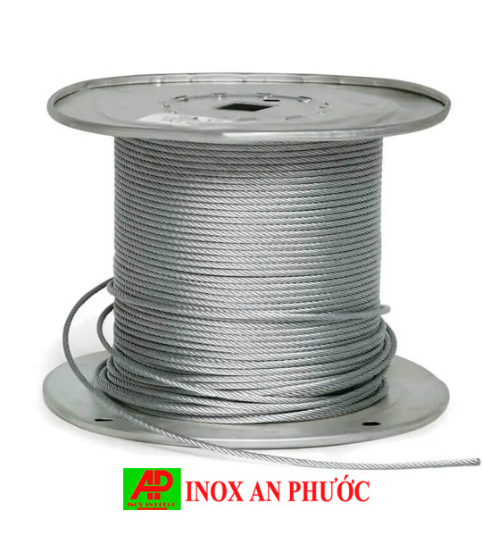 Dây cáp inox 304 phi 4mm - Inox An Phước - Công Ty TNHH Đầu Tư Thương Mại Kim Loại An Phước
