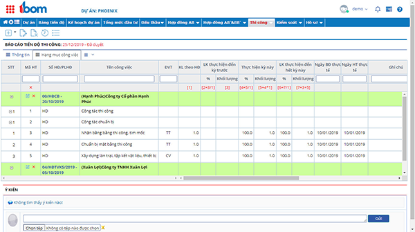 Phần mềm quản lý thi công