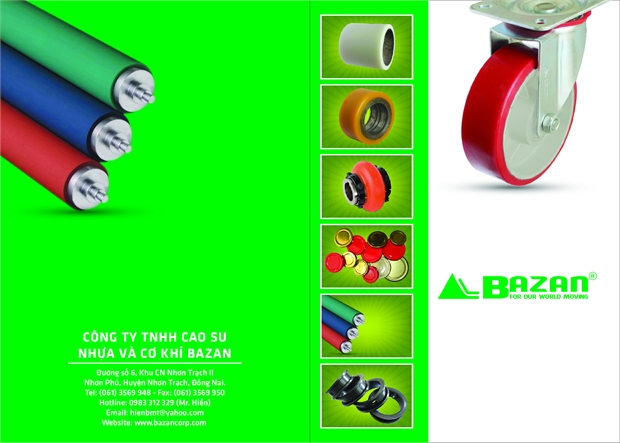 Sản phẩm - Công Ty TNHH Cao Su, Nhựa & Cơ Khí Bazan