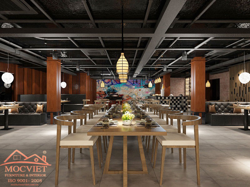 Nội thất cafe Sao Việt - Nội Thất Mộc Việt - Công Ty TNHH Sản Xuất Và Thương Mại Mộc Việt
