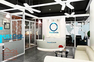Nội thất văn phòng Trust Circle - Nội Thất Mộc Việt - Công Ty TNHH Sản Xuất Và Thương Mại Mộc Việt