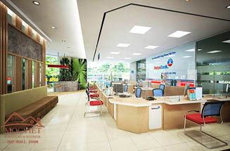 Nội thất văn phòng Viettin Bank - Nội Thất Mộc Việt - Công Ty TNHH Sản Xuất Và Thương Mại Mộc Việt