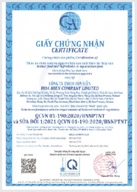 Chứng nhận hợp quy - Bột Đá Hòa Hiền - Công Ty TNHH Hòa Hiền