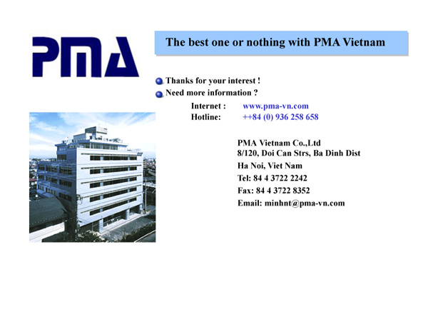  - Công Ty TNHH TM Đầu Tư PMA Việt Nam