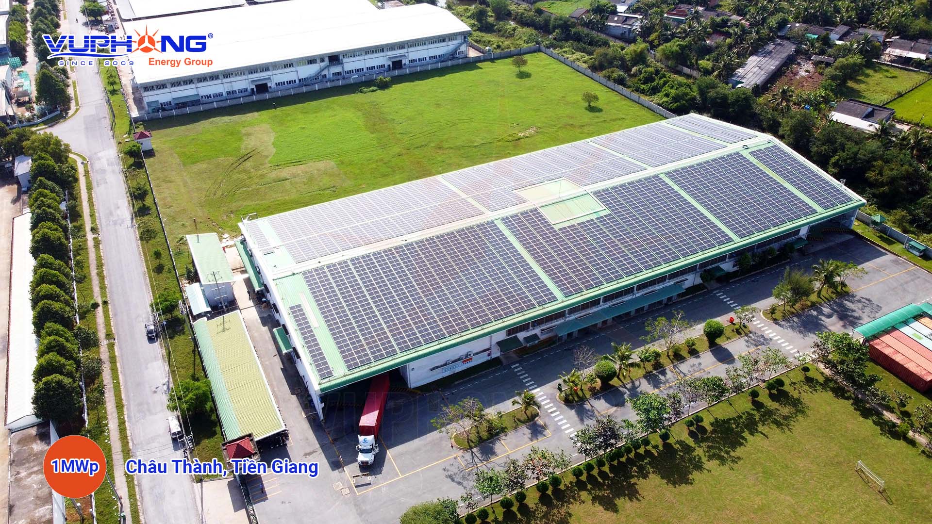 Hệ thống điện mặt trời hòa lưới 1 MWp Trảng Bom, Đồng Nai - Công Ty Cổ Phần Vũ Phong Energy Group
