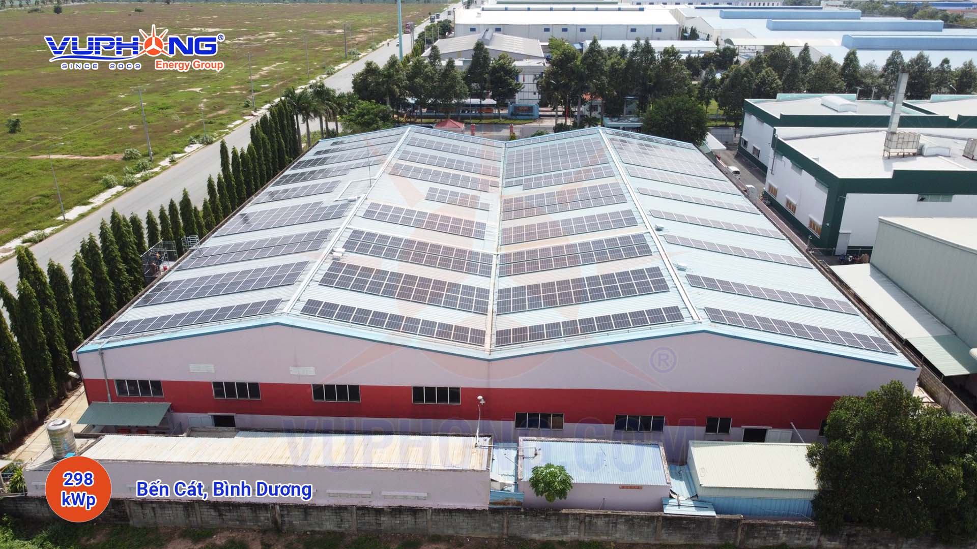 Hệ thống điện mặt trời hòa lưới 510kWp Vĩnh Cửu, Đồng Nai - Công Ty Cổ Phần Vũ Phong Energy Group