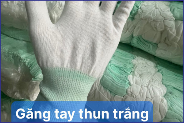 Găng tay thun trắng - Găng Tay Kim Long - Công Ty TNHH Một Thành Viên Găng Tay Kim Long