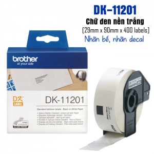 Giấy in nhiệt 29 x 90mm (dùng cho máy in nhãn Brother) - Máy In Mã Vạch 2T - Công Ty TNHH Giải Pháp Khoa Học 2T