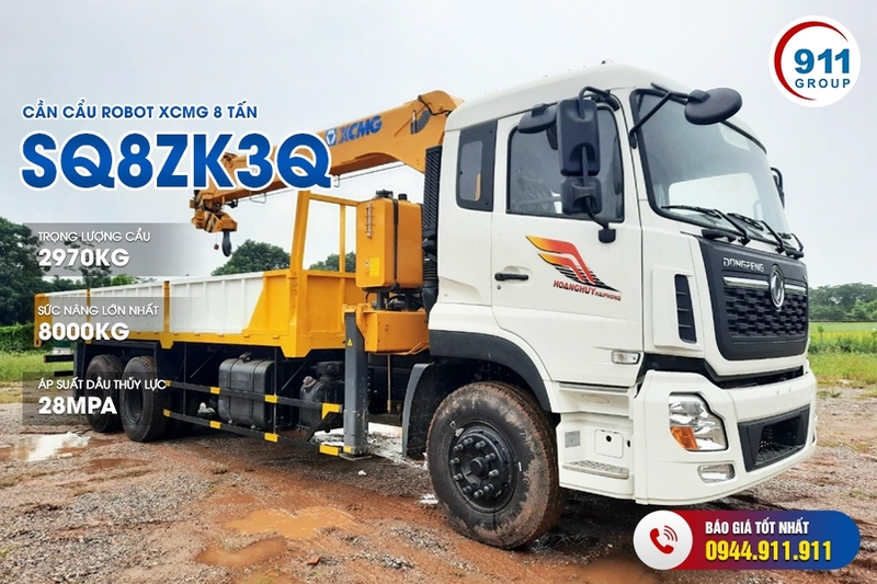 Cần cẩu robot XCMG 8 tấn - XCMG SQ8ZK3Q - Máy Móc Thiết Bị Xây Dựng - Công Ty Cổ Phần Tập Đoàn 911