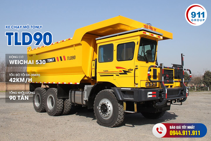 Xe ben mỏ TONLY TLD90 - Máy Móc Thiết Bị Xây Dựng - Công Ty Cổ Phần Tập Đoàn 911