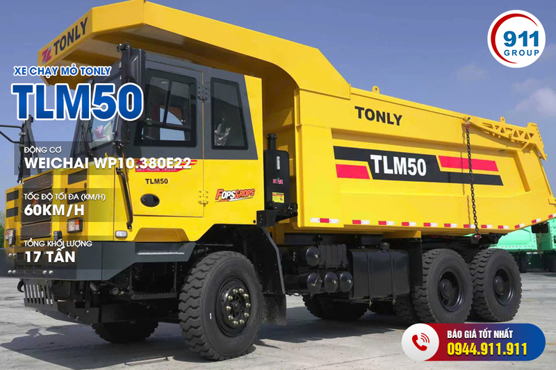 Xe ben mỏ TONLY TLM50 - Máy Móc Thiết Bị Xây Dựng - Công Ty Cổ Phần Tập Đoàn 911