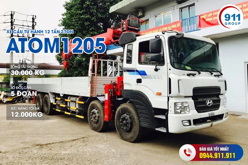 Xe cẩu tự hành 12 tấn Z-Ton - Model Atom 1205 - Máy Móc Thiết Bị Xây Dựng - Công Ty Cổ Phần Tập Đoàn 911