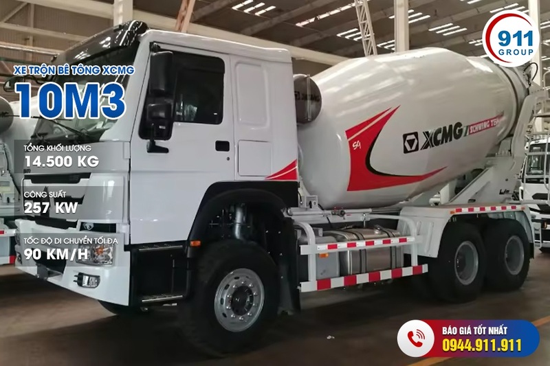 Trạm trộn bê tông XCMG 10m3 - Máy Móc Thiết Bị Xây Dựng - Công Ty Cổ Phần Tập Đoàn 911