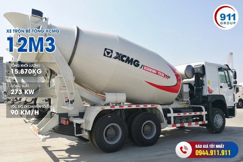 Trạm trộn bê tông XCMG 12m3 - Máy Móc Thiết Bị Xây Dựng - Công Ty Cổ Phần Tập Đoàn 911