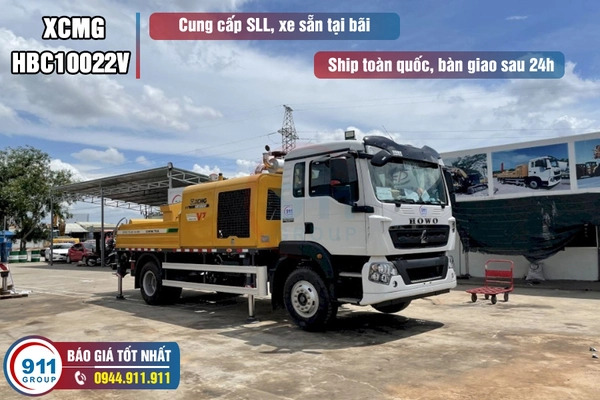 Bơm Tự hành áp XCMG Model Xe HBC10022V - Xe cơ sở Dongfeng