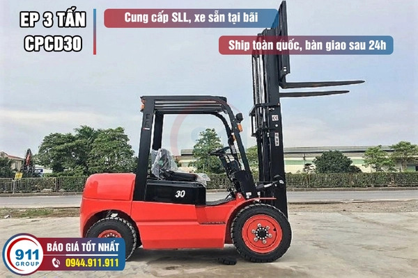 Xe nâng hàng EP 3 Tấn động cơ Diesel - CPCD30 - Máy Móc Thiết Bị Xây Dựng - Công Ty Cổ Phần Tập Đoàn 911