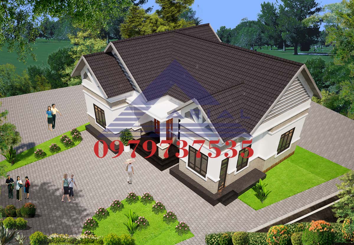 Thiết kế nhà mái thái - Xây Dựng Arial - Công Ty Cổ Phần Kiến Trúc Xây Dựng Arial