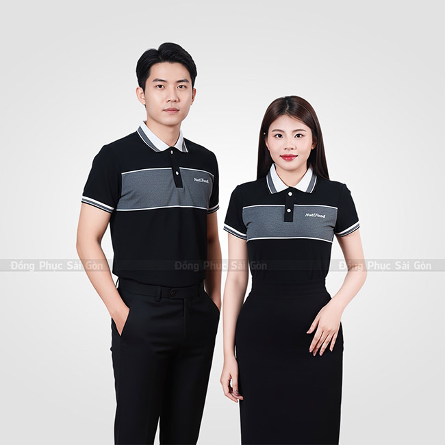 Áo thun đồng phục Ata 250003 - May Đồng Phục Nhật Thịnh - Công Ty TNHH Sản Xuất - Thương Mại Nhật Thịnh