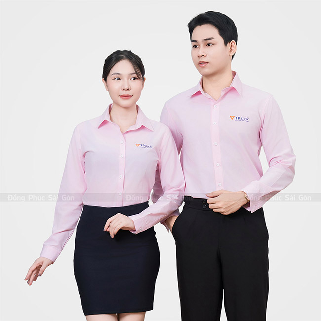 Đồng phục công sở màu hồng CS2512 - May Đồng Phục Nhật Thịnh - Công Ty TNHH Sản Xuất - Thương Mại Nhật Thịnh