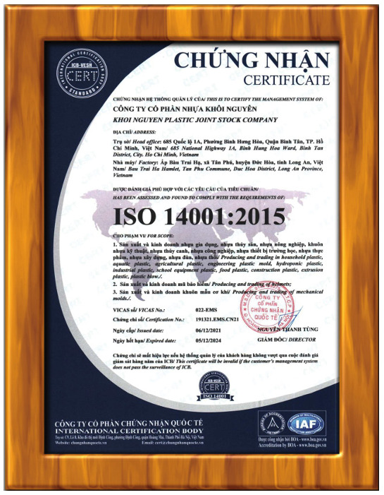 Chứng nhận ISO 14001:2015