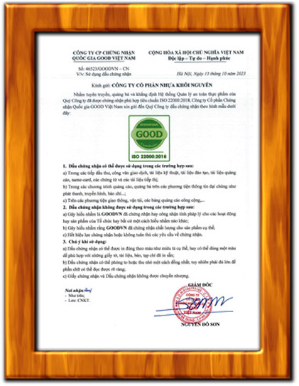 Chứng nhận ISO 22000:2018