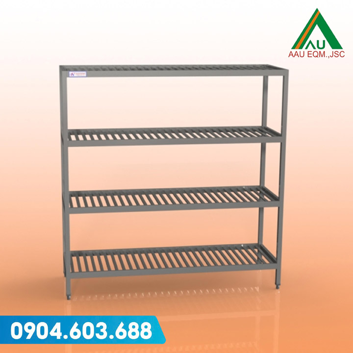 Giá nan 4 tầng - Thiết Bị & Bếp Công Nghiệp á Âu - Công Ty Cổ Phần Thiết Bị á Âu