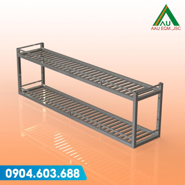 Kệ treo tường 2 tầng - Thiết Bị & Bếp Công Nghiệp á Âu - Công Ty Cổ Phần Thiết Bị á Âu