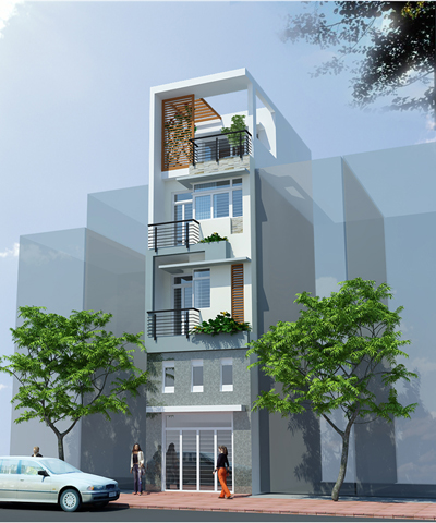 Thiết kế thi công nhà phố - Xây Dựng Vạn Hồng Phúc - Công Ty TNHH MTV Vạn Hồng Phúc