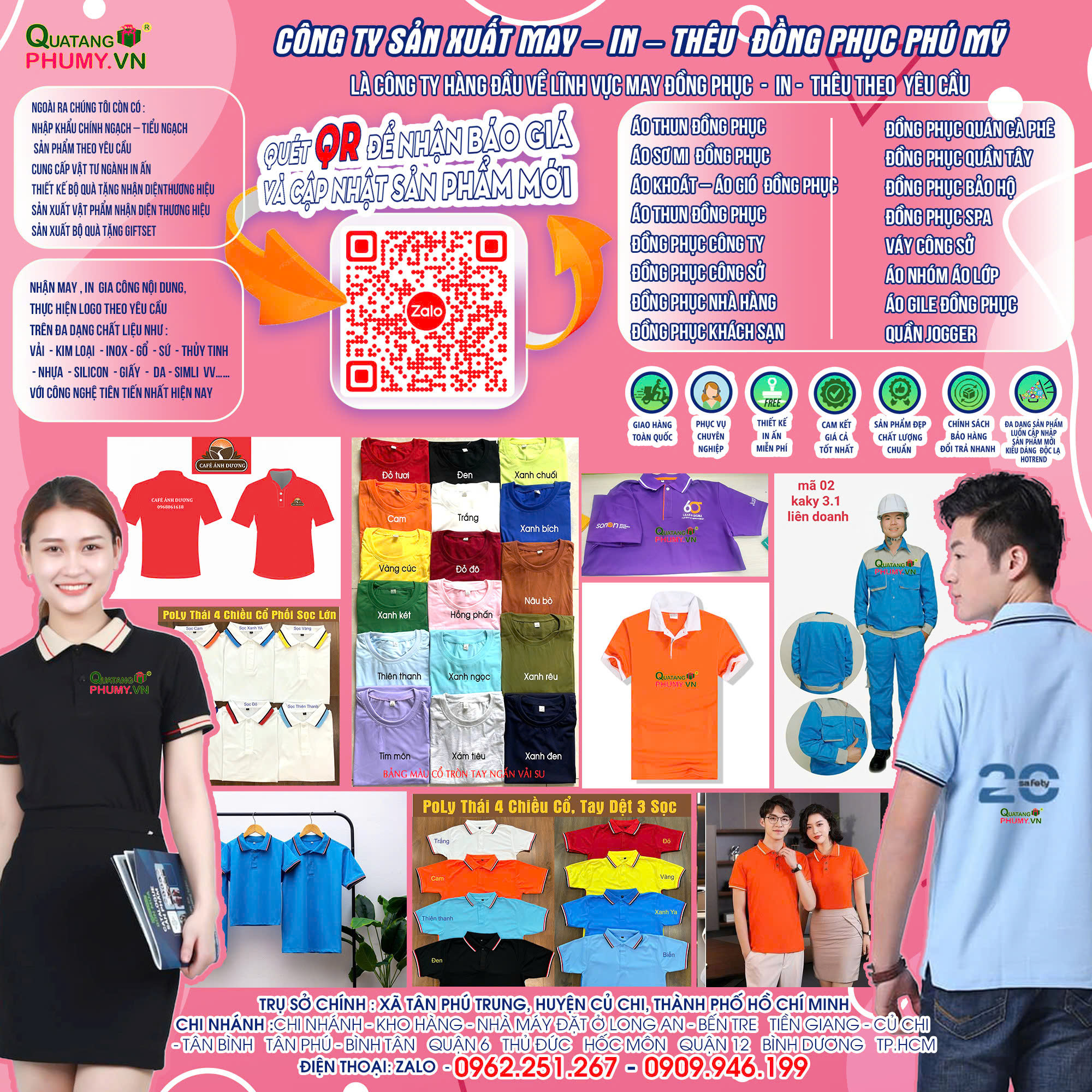 Áo thun đồng phục - Quà Tặng Doanh Nghiệp Phú Mỹ - Công Ty TNHH Sản Xuất Thương Mại Quà Tặng Phú Mỹ