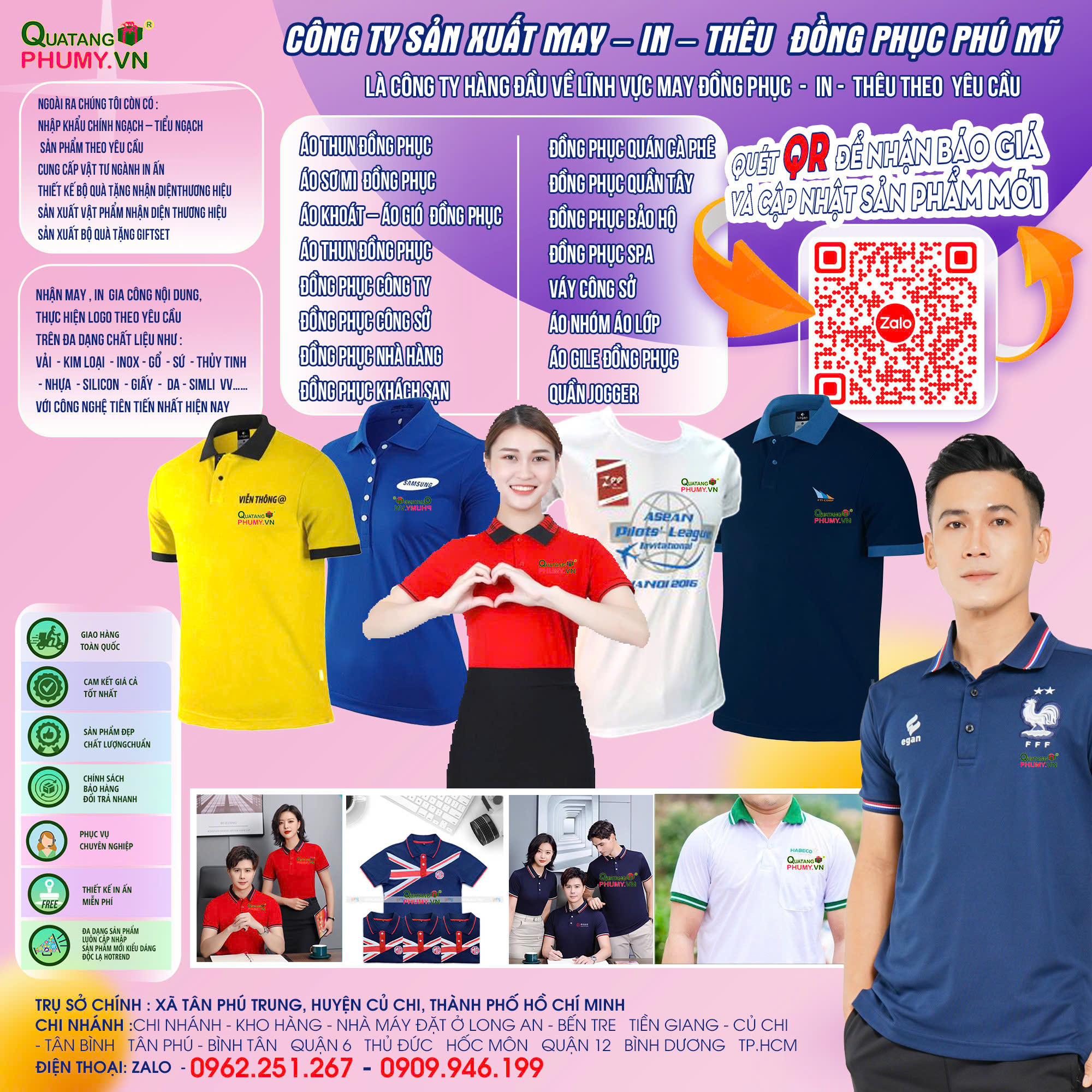 Áo thun đồng phục - Quà Tặng Doanh Nghiệp Phú Mỹ - Công Ty TNHH Sản Xuất Thương Mại Quà Tặng Phú Mỹ