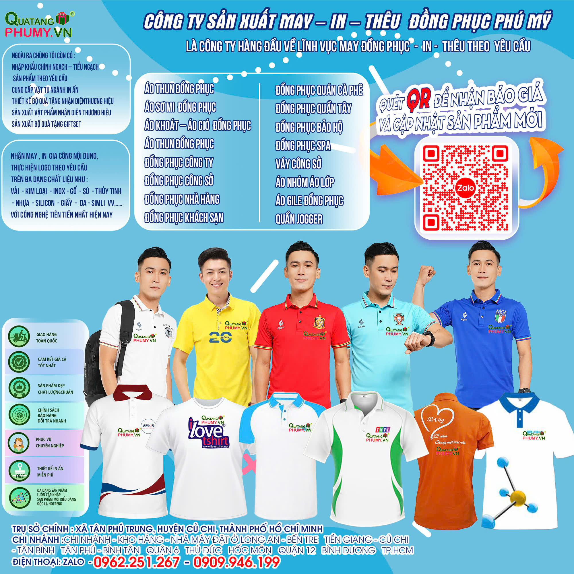 Áo thun đồng phục - Quà Tặng Doanh Nghiệp Phú Mỹ - Công Ty TNHH Sản Xuất Thương Mại Quà Tặng Phú Mỹ