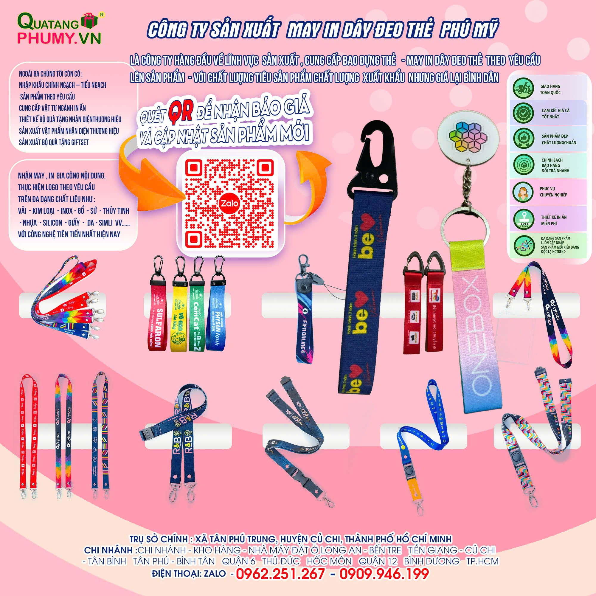 Dây đeo thẻ - Quà Tặng Doanh Nghiệp Phú Mỹ - Công Ty TNHH Sản Xuất Thương Mại Quà Tặng Phú Mỹ