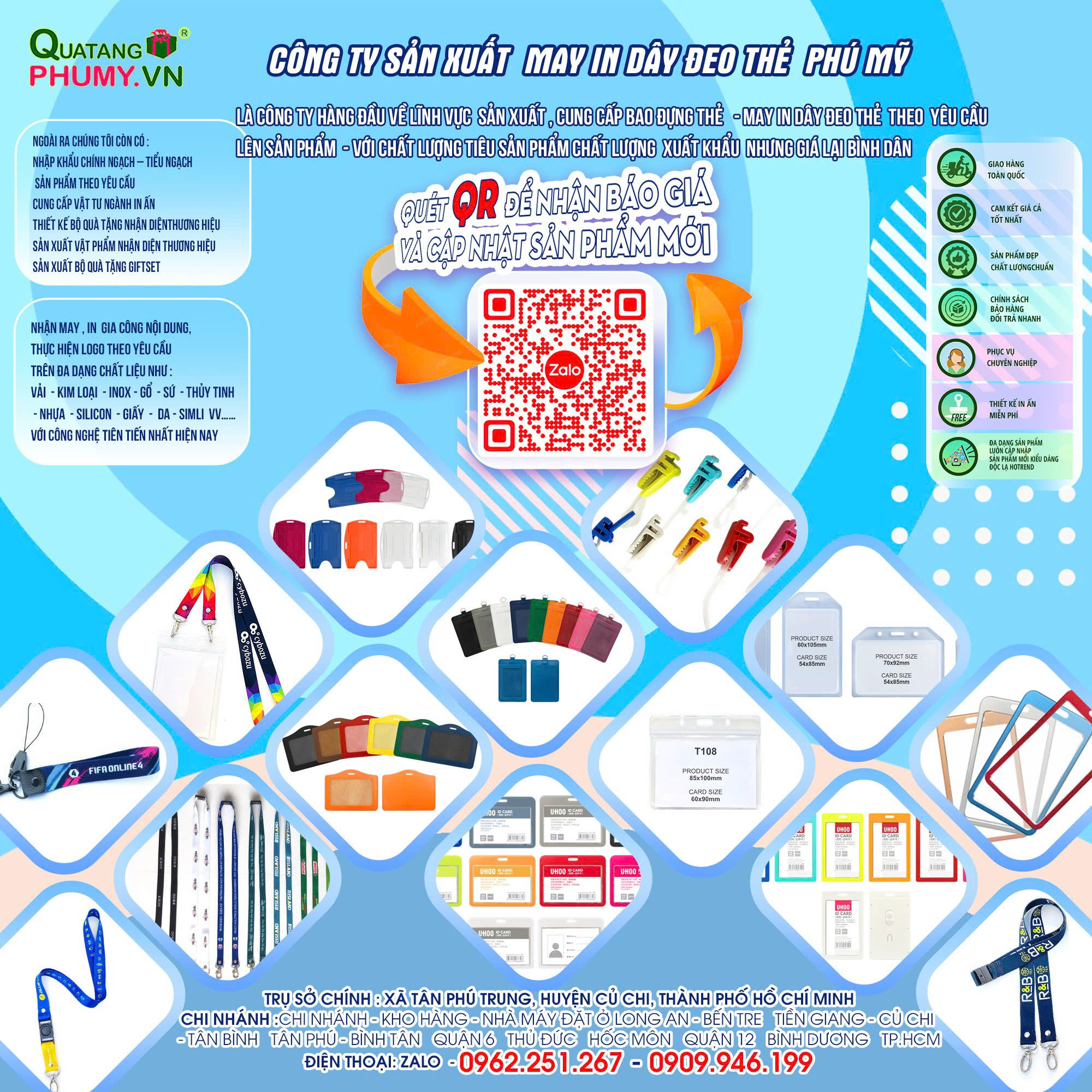 Dây đeo thẻ - Quà Tặng Doanh Nghiệp Phú Mỹ - Công Ty TNHH Sản Xuất Thương Mại Quà Tặng Phú Mỹ