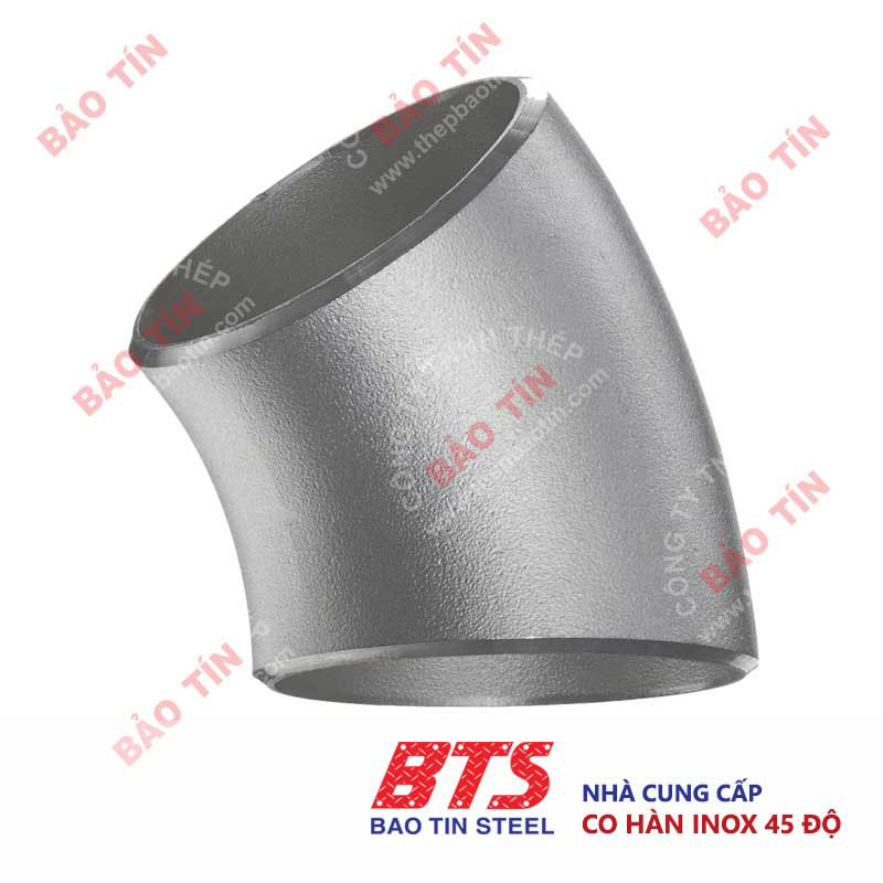 Co hàn inox 45 độ 304, 316 (co lơi) - Thép Bảo Tín - Công Ty TNHH Thép Bảo Tín