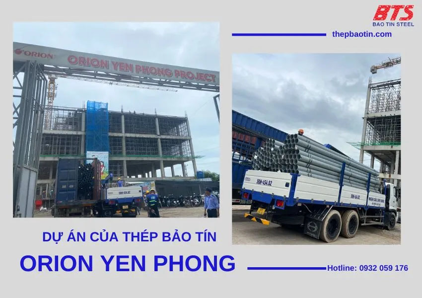Thép Bảo Tín cung cấp vật tư cho Dự án Orion Yên Phong - Thép Bảo Tín - Công Ty TNHH Thép Bảo Tín