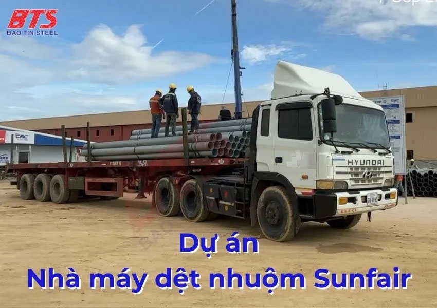 Thép Bảo Tín đồng hành cùng dự án Nhà xưởng dệt nhuộm Sunfair - Thép Bảo Tín - Công Ty TNHH Thép Bảo Tín