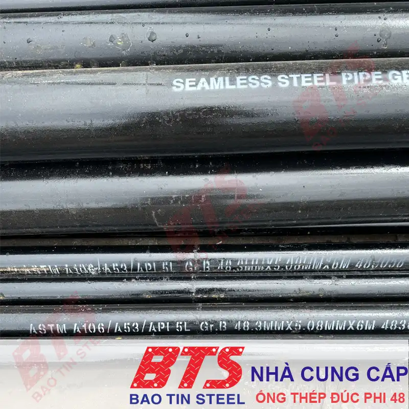 Thép ống đúc phi 48 DN40 - Thép Bảo Tín - Công Ty TNHH Thép Bảo Tín
