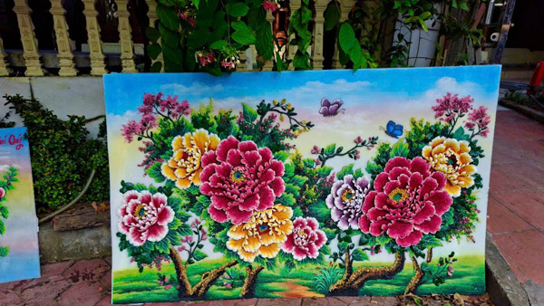 Tranh đá quý hoa phú quý - Tranh Đá Quý Việt Nam - Công Ty TNHH Tranh Đá Quý Việt Nam