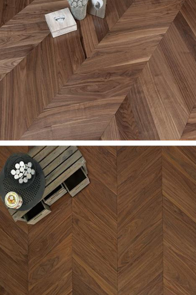 Sàn gỗ Walnut xương cá 45 độ