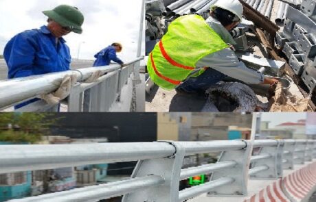 Thi công lan can cầu đường bộ - Công Ty Cổ Phần Cao Ốc Việt