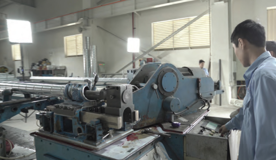 Dây chuyền sản xuất công ty Cổ Phần Đầu Tư P69 - ống Gió P69 - Công Ty Cổ Phần Đầu Tư P69