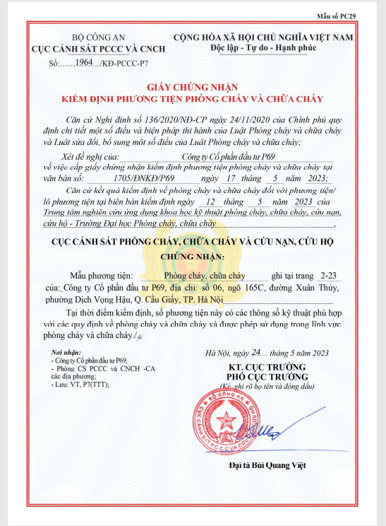 - ống Gió P69 - Công Ty Cổ Phần Đầu Tư P69