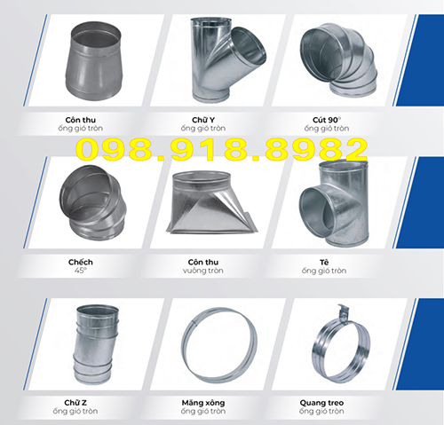 Phụ kiện ống gió - ống Gió P69 - Công Ty Cổ Phần Đầu Tư P69